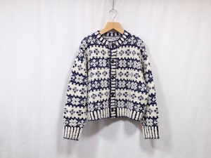 Women’s COOHEM” SCANDINAVIAN KNIT CARDIGAN”NAVY