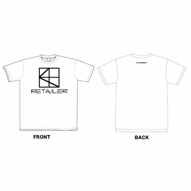 retailer LOGO Tシャツ(カラー:ブラック/ゴールド) -送料無料-