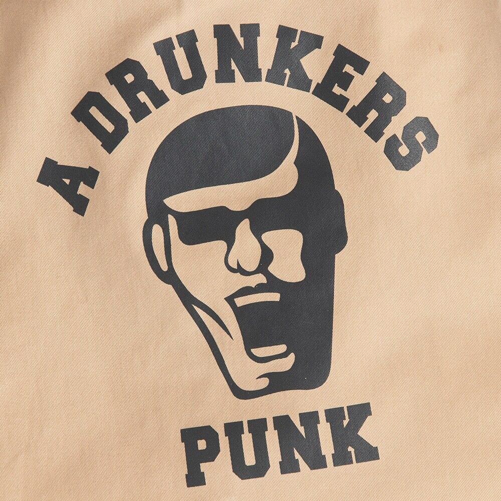 PUNK DRUNKERS】パンクドランカーズ プリントいっぱいチノパン (BEIGE
