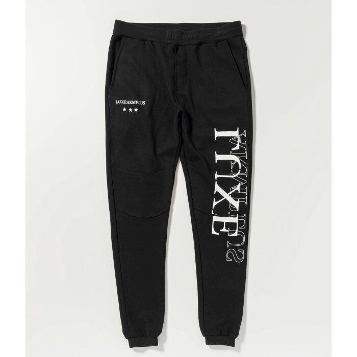 SALE セール LUXEAKMPLUS リュクスエイケイエムプラス スムースロゴロングパンツ メンズ スウェットパンツ シンプル スポーツ ゴルフ GOLF おしゃれ ブランド LUXEAKMPLUS リュクスエイケイエムプラス スムースロゴロングパンツ