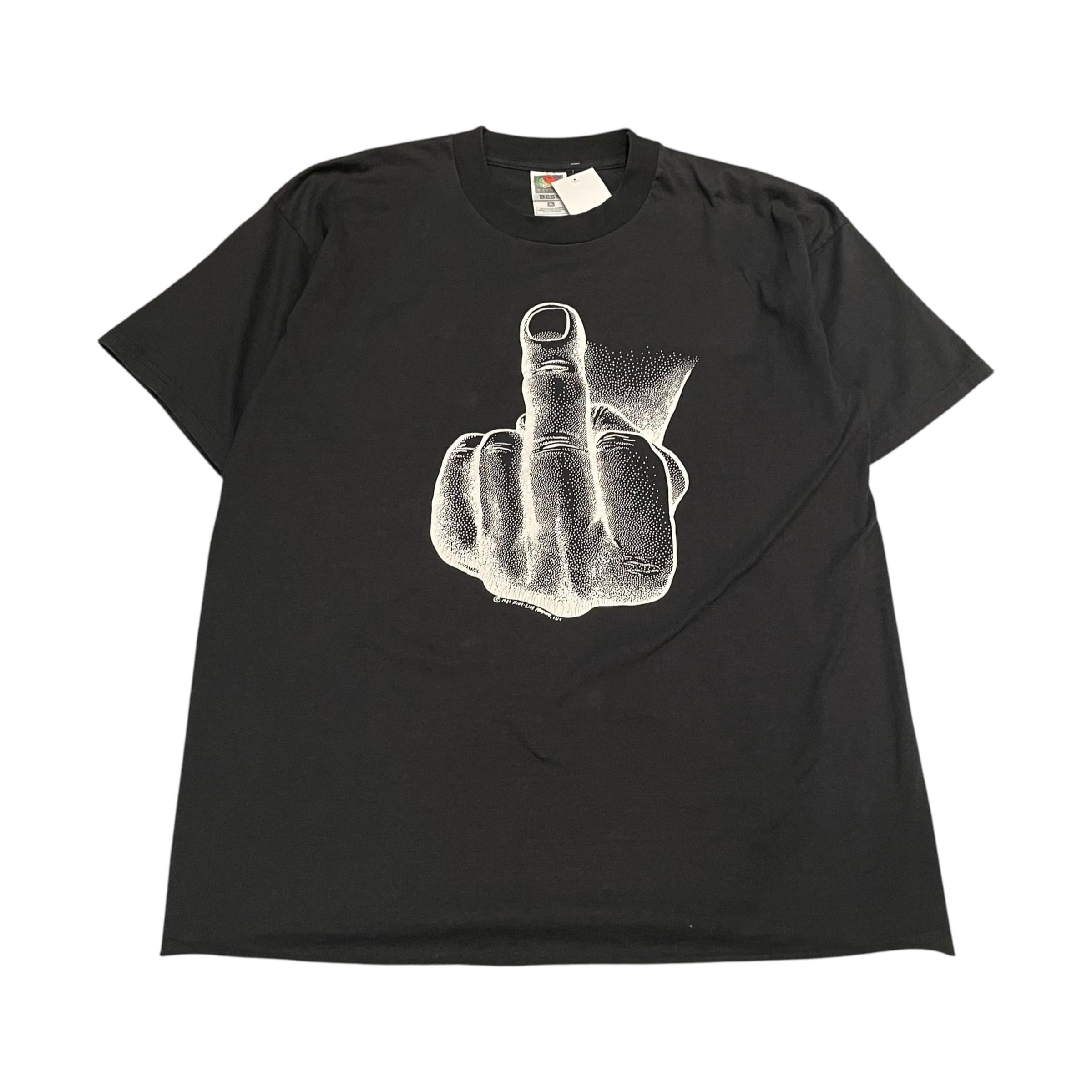 1990s FUCK FINGER art work T-shirt | What'z up