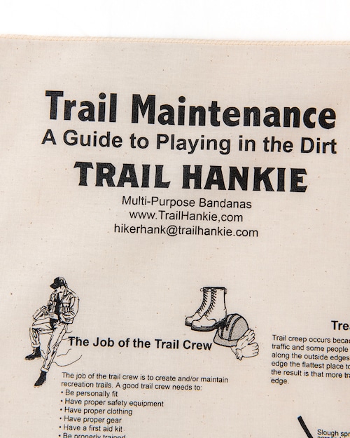 TRAIL HANKIE TRAIL MAINTENANCE BANDANA (NATURAL) 2 TRAIL HANKIE TRAIL MAINTENANCE BANDANA (NATURAL) 2