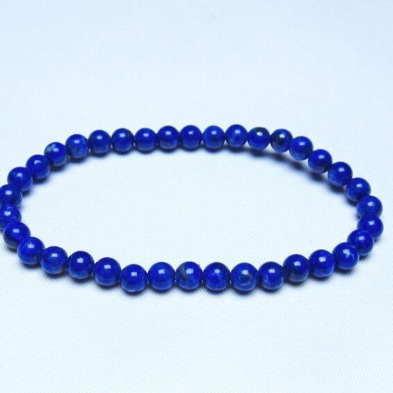 ラピスラズリ ブレスレット 5mm 一点物 メール便可 [M便 1/10] 111-48404