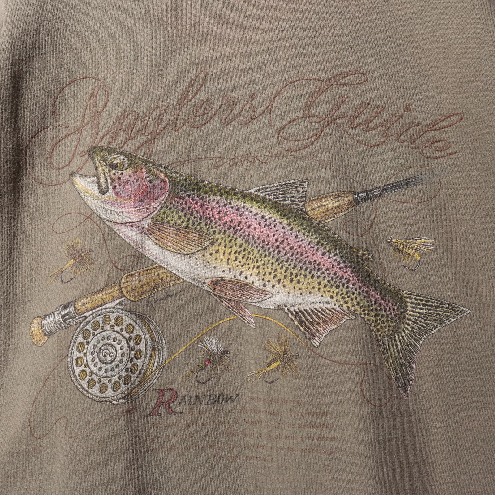 USA製TROUT トラウトニジマスtシャツ フィッシング釣りXL 