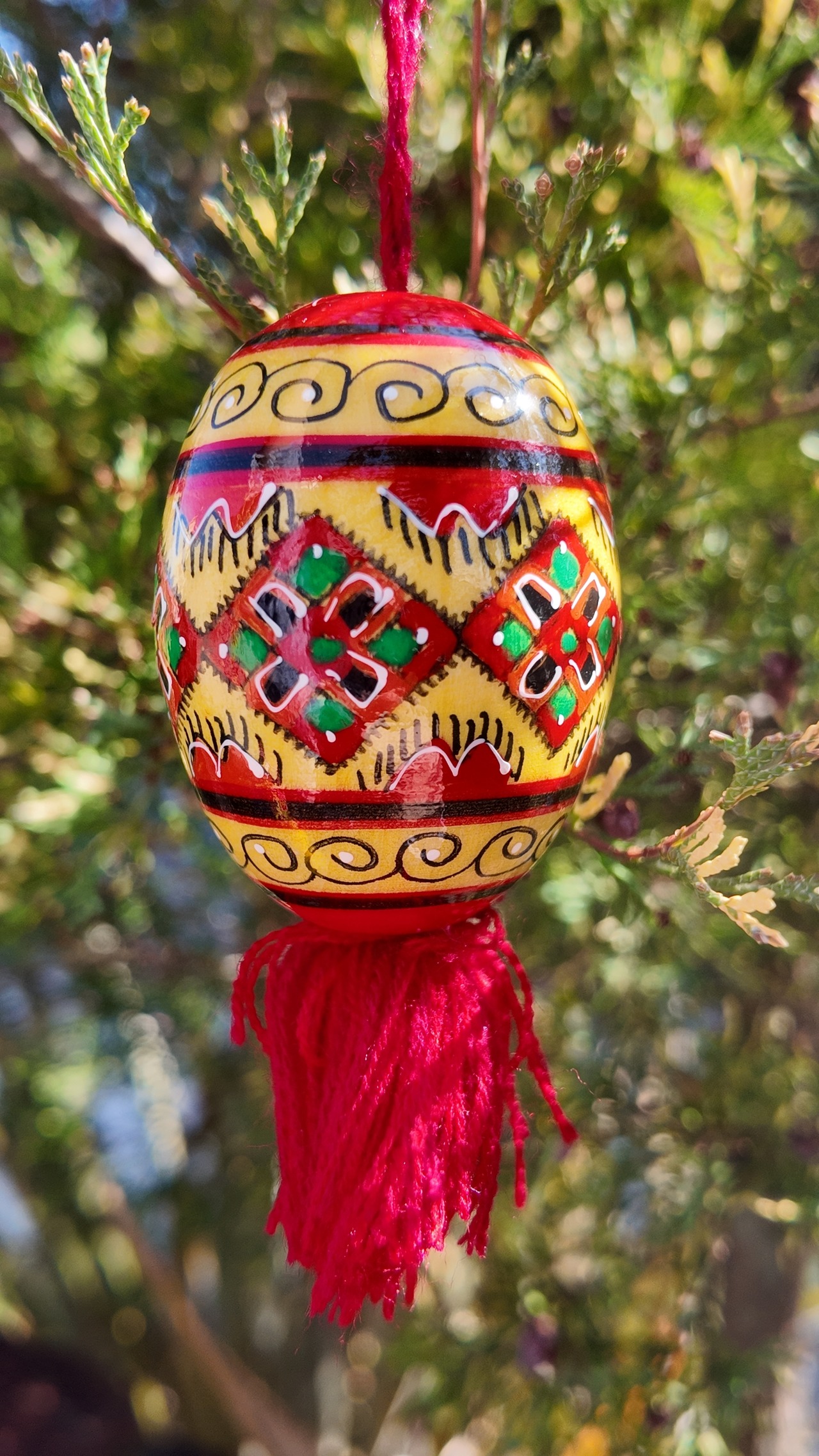 装飾用木製プィサンカ現代的なフツル様式（イースターエッグ）　 - 1