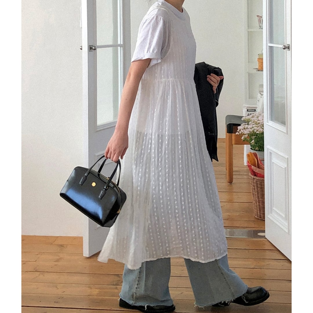 バックリボン シアーロングワンピース 11804 | Raycia