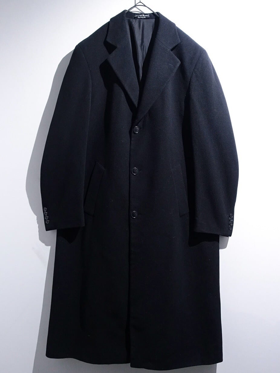 "CHAPS Ralph Lauren" Black Cashmere Blend Wool Chester Coat