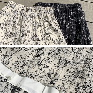 小花柄 ティアード ロング スカート 10210