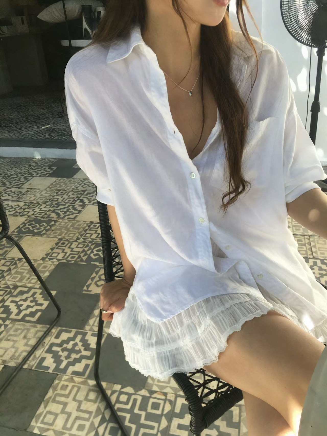 (予約) vegetable / Move linen shirt 1color