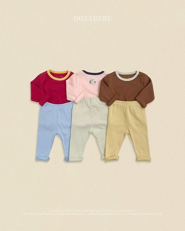 【取寄】oottbebe|maple loungewear set|メープルルームウェアセット|XS-XL|kids|26 autumn