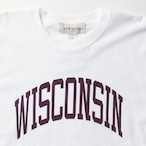 ［bibmilk］リラックスフィットTシャツ WISCONSIN レディス｜ホワイト