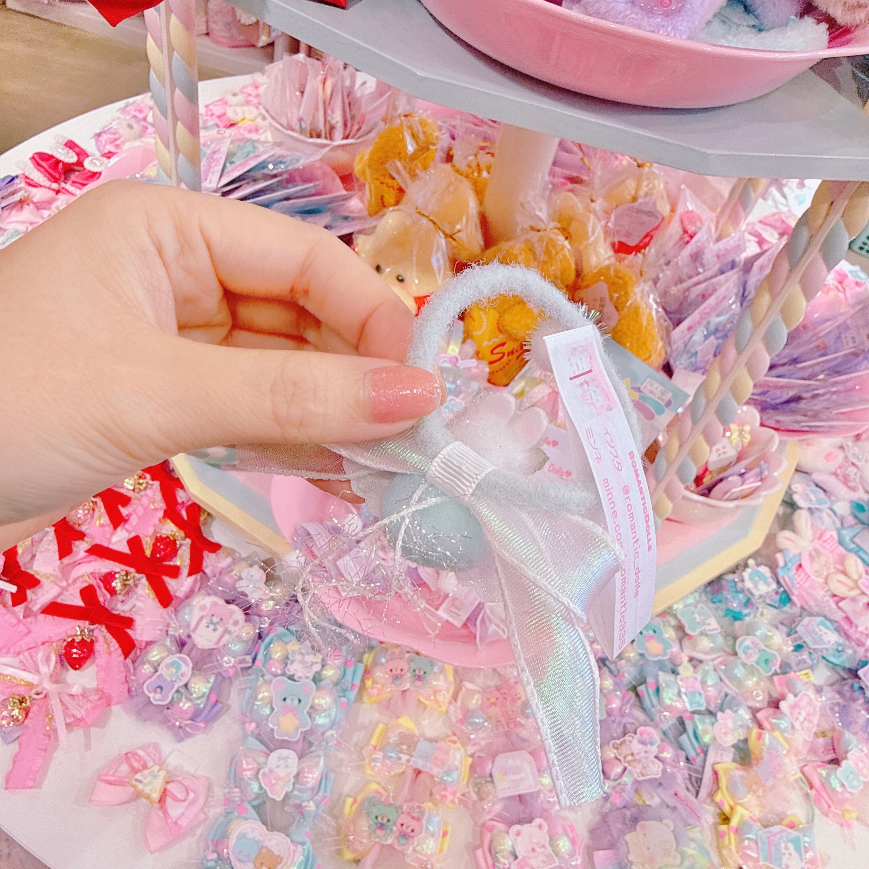 【M4】61-14うさぎマスコットヘアゴム