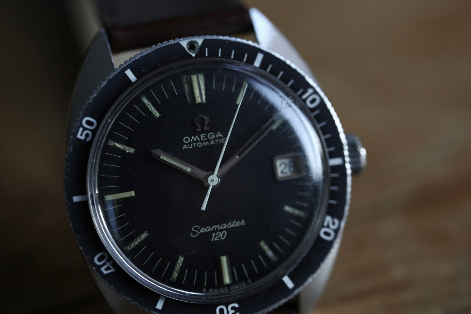 【OMEGA】 1966 オメガ シーマスター120 フルサイズ 自動巻き デイト OH済み Vintagewatch / Cal.565 /  Seamaster120 | アンティーク・ビンテージ時計修理・販売 WhiteKings(ホワイトキングス) powered by BASE