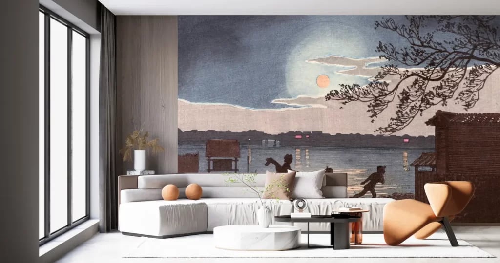 葛飾北斎 冨嶽三十六景 遠江山中 壁紙アート クロス 日本画 インテリア