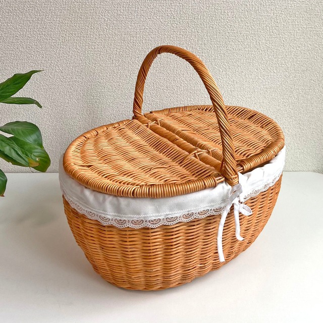 ラタンピクニック バスケット（RTA-761）