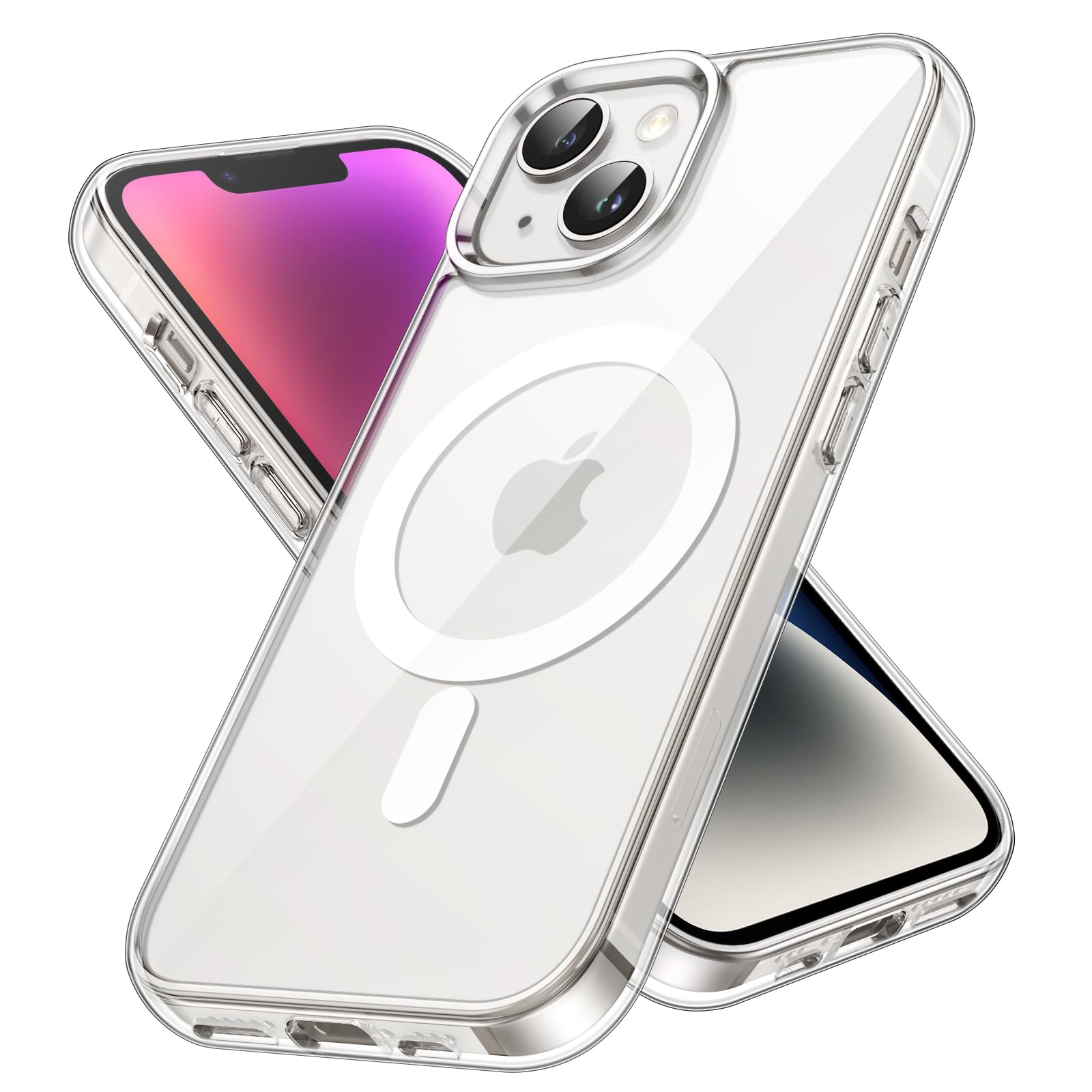JETech iPhone 14用 マグネットケース (クリア)