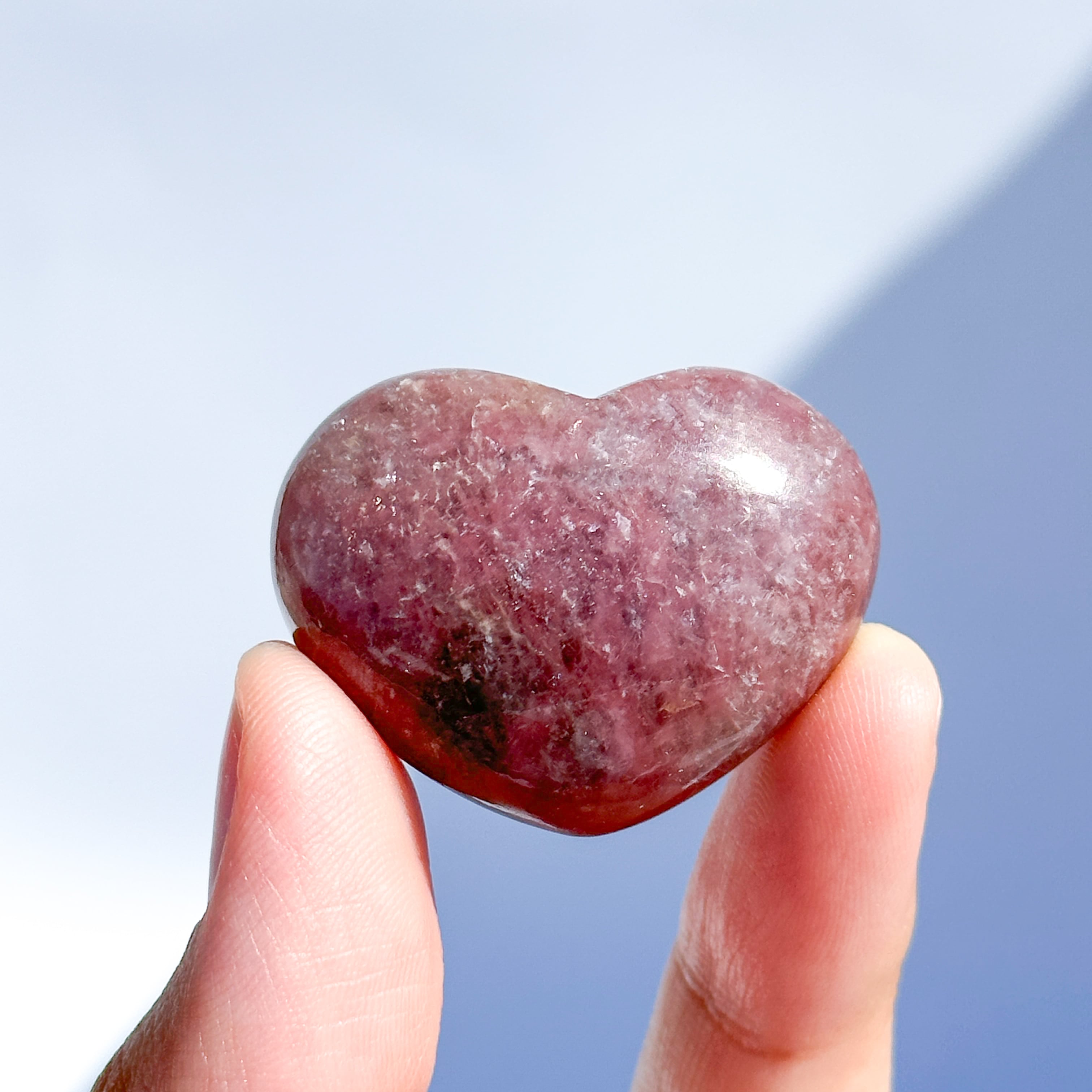 ピンクレピドライト ハート 22 ♡ Pink Lepidolite ♡天然石・鉱物