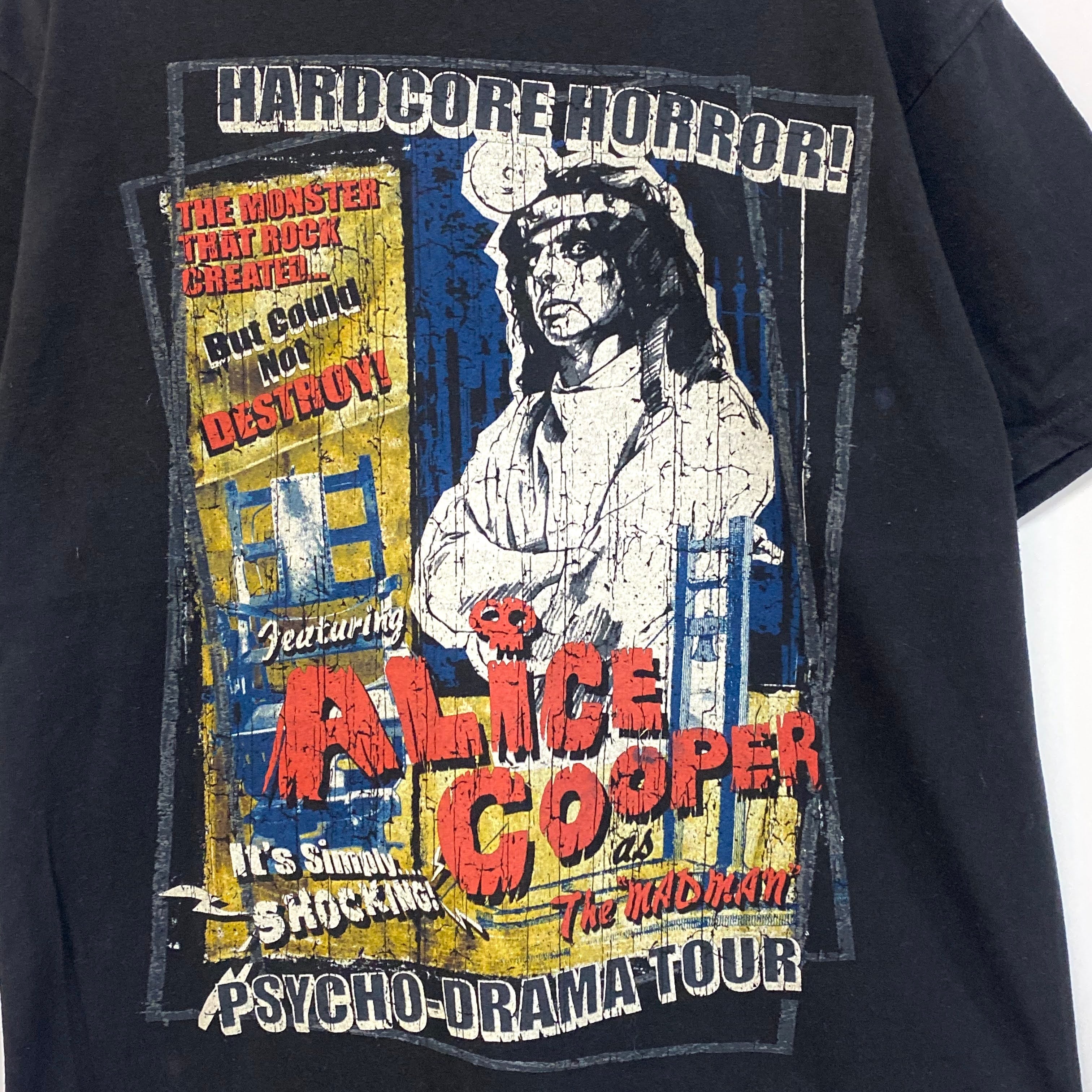 アリスクーパー ALICECOOPER両面プリントPSYCHODRAMAツアーT Alice Cooper アリスクーパー 2007年 PSYCHO-DRAMA TOUR アーティストT