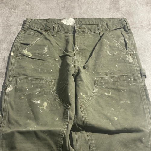 モスグリーン ダブルニー Carhartt B136 MOS 34×30 詳細写真3