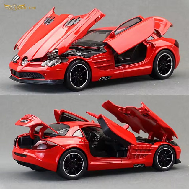 メルセデス SLR McLaren 1/32 ミニカー 全3色 ライト点灯 エンジンサウンド 合金モデル 模型 ジオラマ