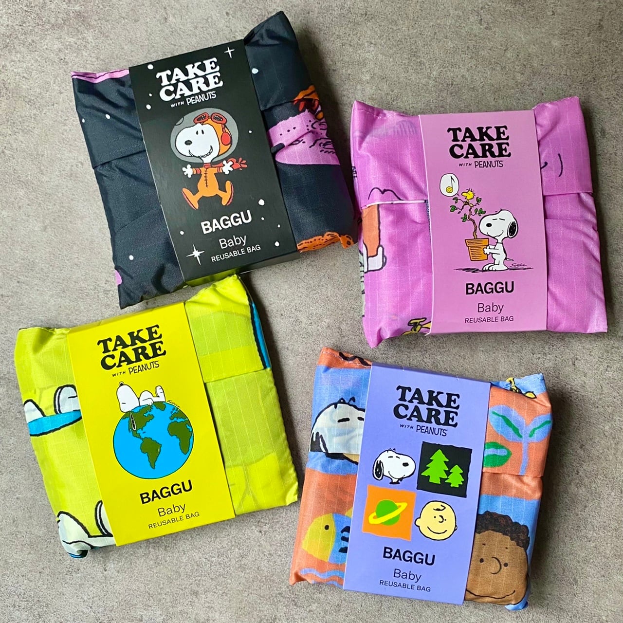 BAGGU スヌーピー ミニエコバッグ