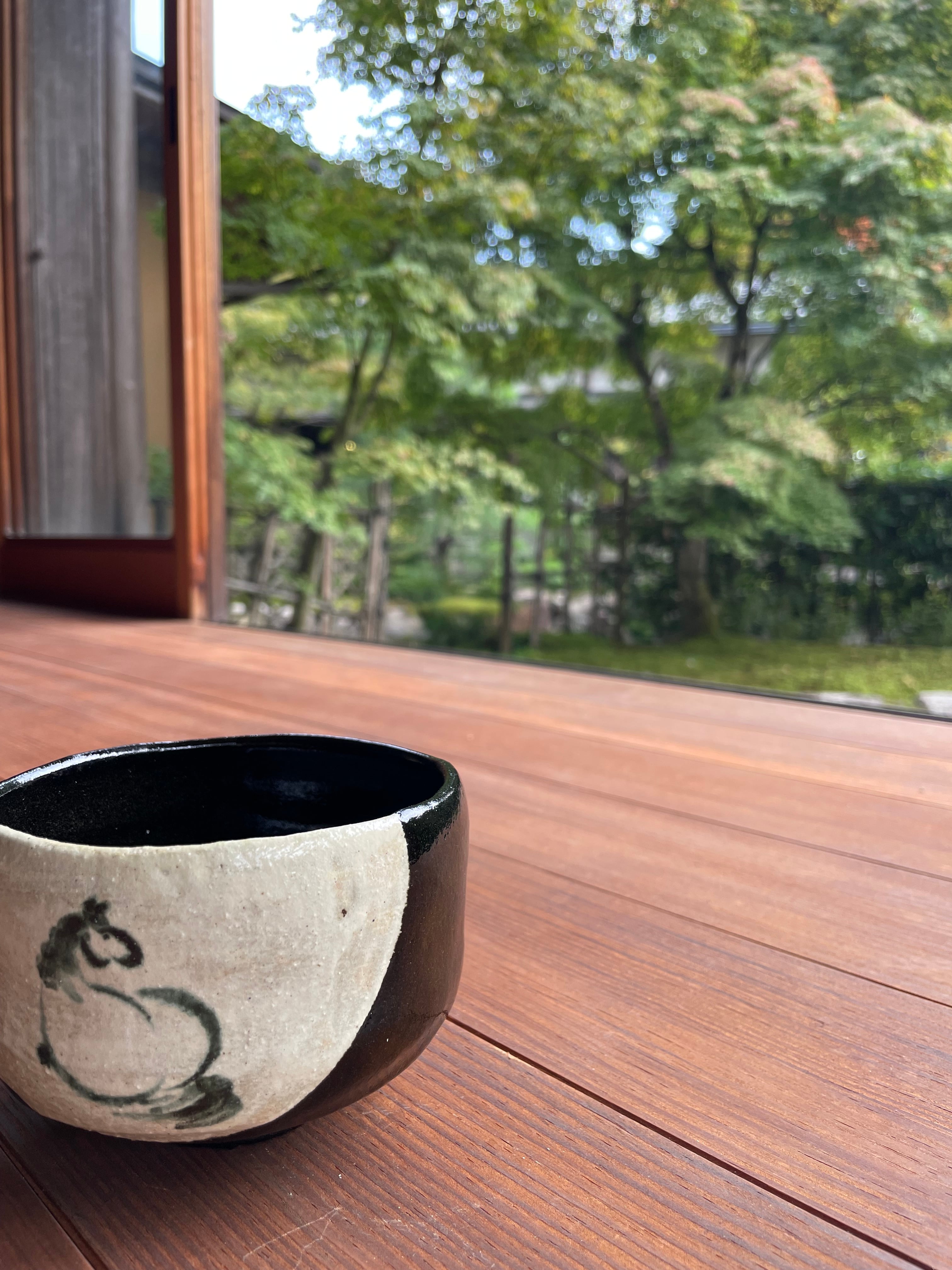 午年干支茶碗「黒楽茶碗 若冲馬柳下図」佐々木松楽 | takako_market