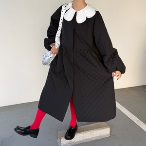 キルティングワンピースコート_LN03678