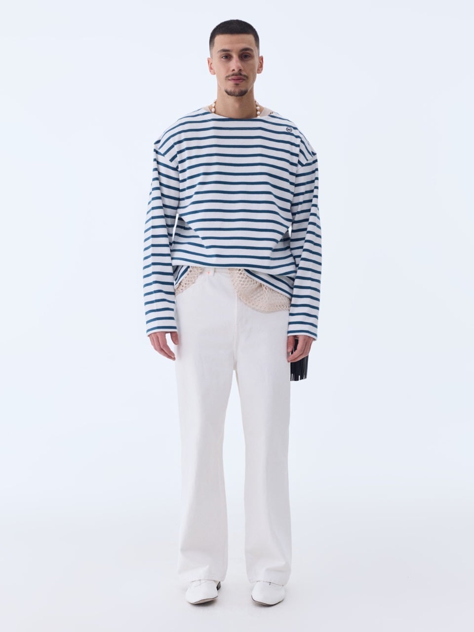 ☆ENHYPEN ジョンウォン 着用！！【RECTO】 MONACO STRIPED OVER FIT T