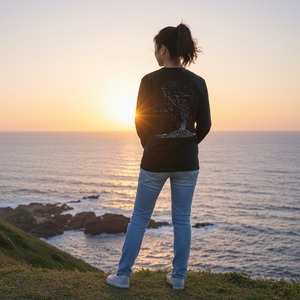 Shape of Life-ロンT(ブラック)