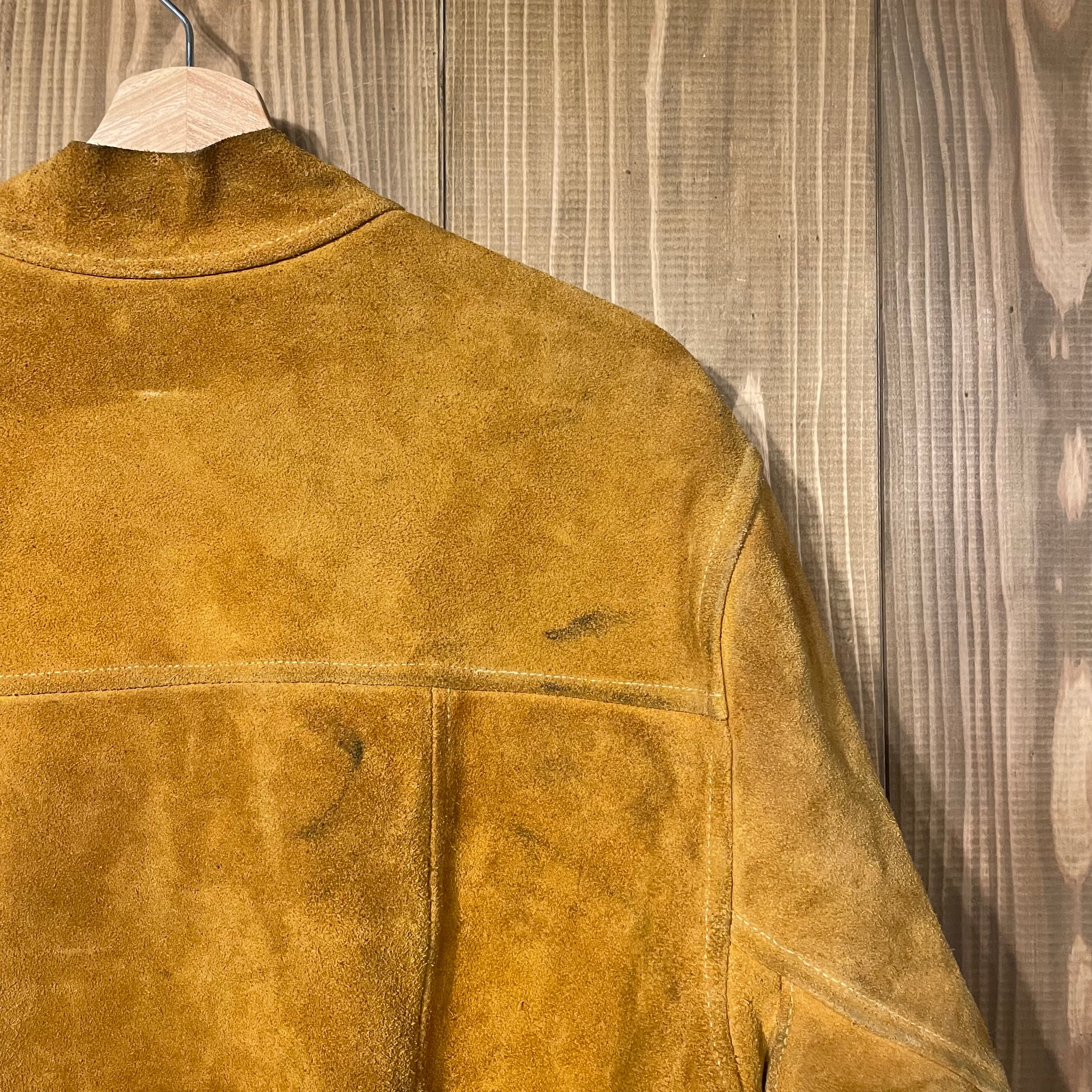 70s 80s USA製 TILLMAN スエード レザージャケット ヴィンテージ 溶接