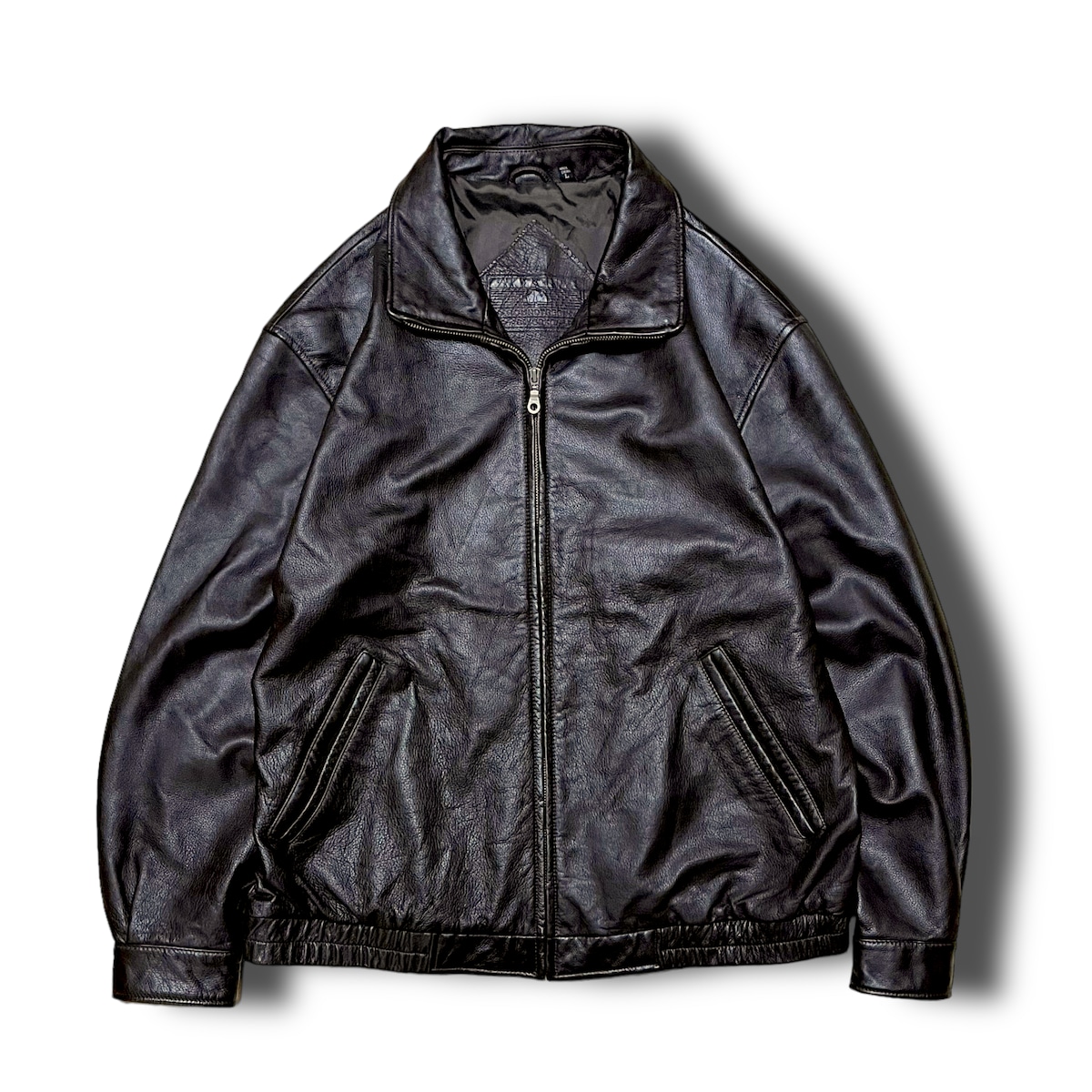 Used】ハイネックレザージャケット ダークブラウン | 安心院商店