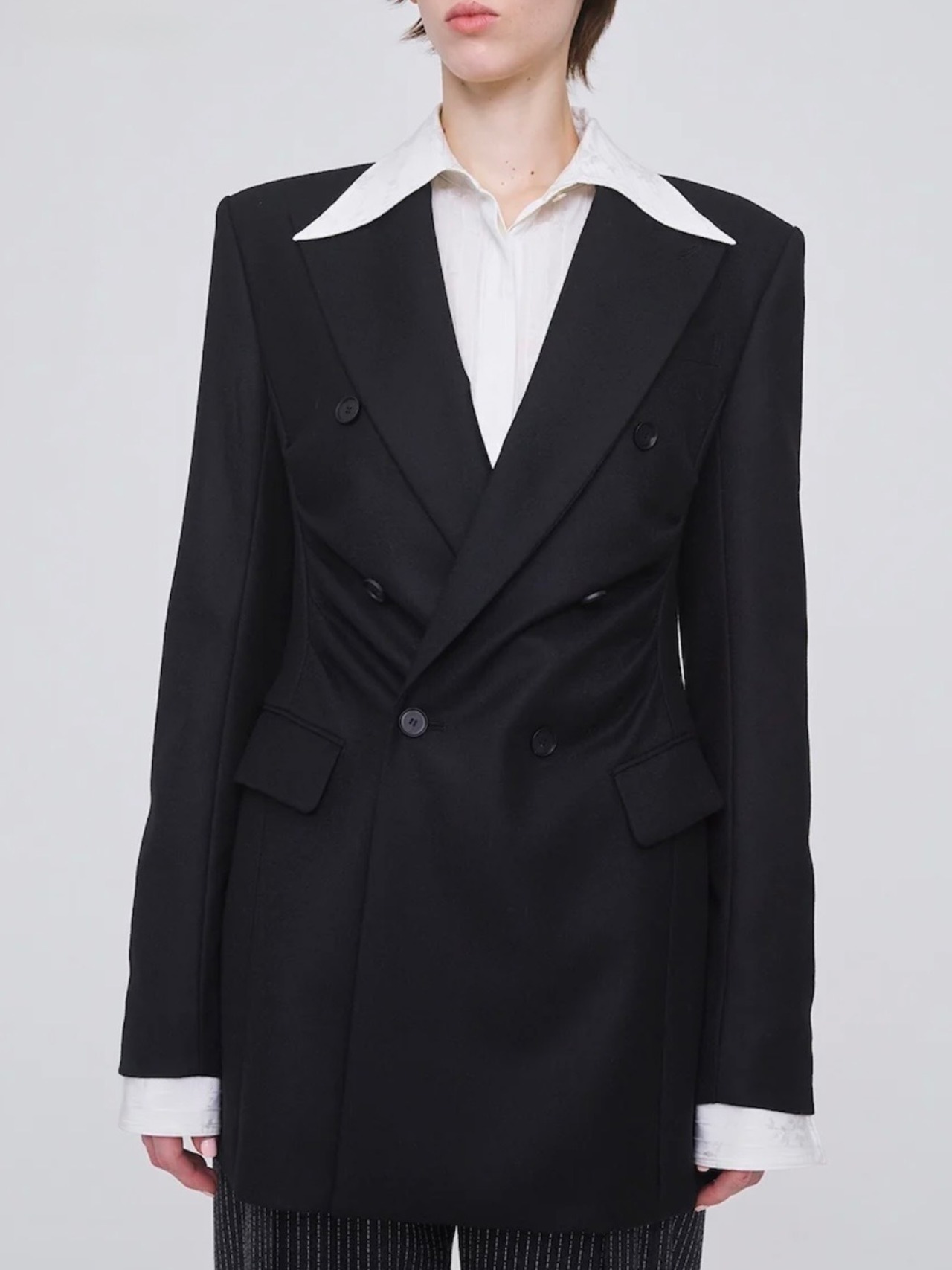 【26AW】FETICO フェティコ / ジャケット / WOOL FLANNEL DOUBLE BREASTED JACKET - 1