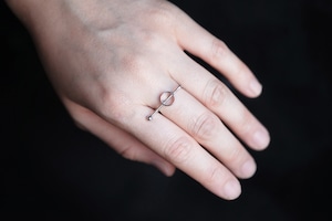 線と円の指輪no3　（silver）