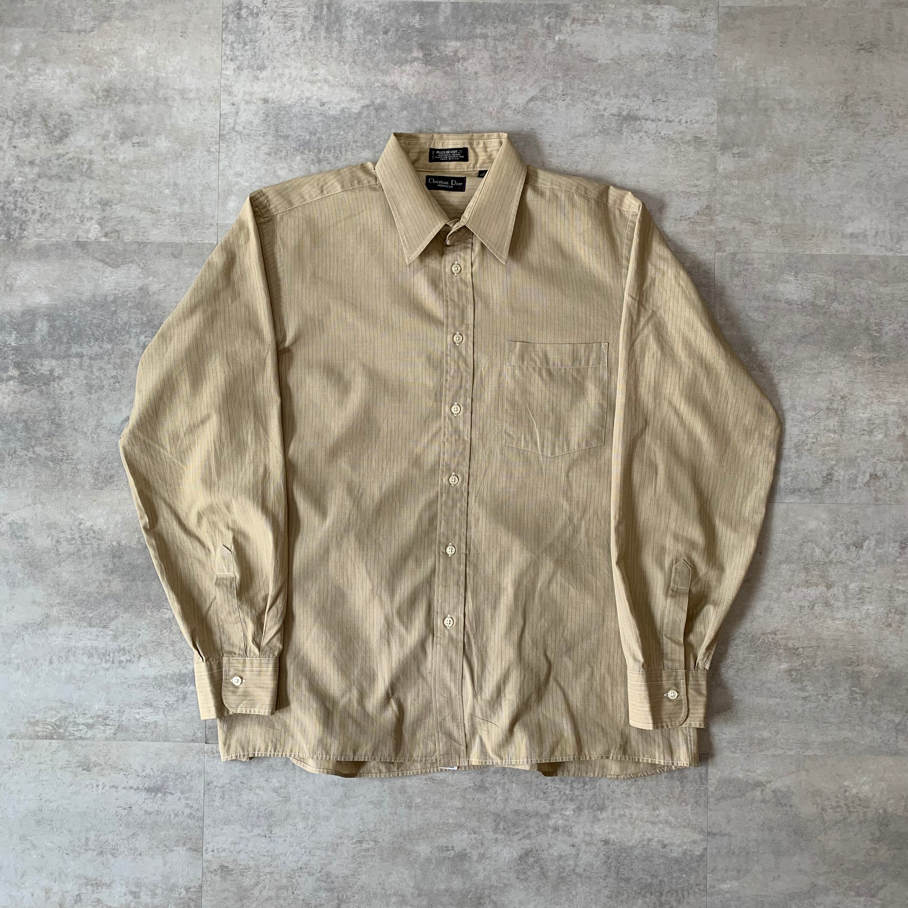 Christian Dior クリスチャンディオール 長袖シャツ ストライプ