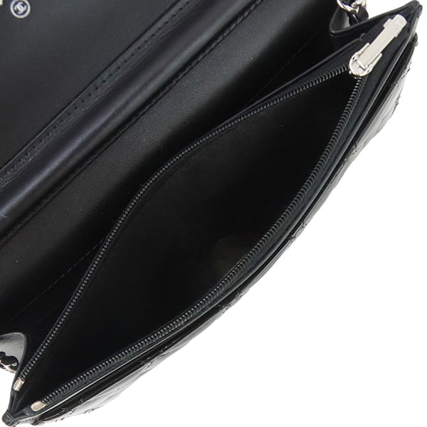 【専用】未使用品 CHANEL パテント チェーンウォレット シャネル マトラッセ パテントレザー チェーンウォレット ブラック