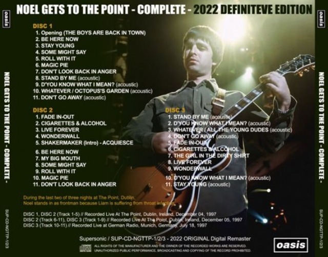 OASIS / NOEL GETS TO THE POINT - COMPLETE - 2022 DEFINITEVE EDITION ...