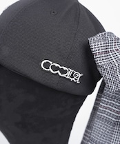 【直営限定ITEM】ビジューチェックリボンCAP (BLACK) CQ-47501H