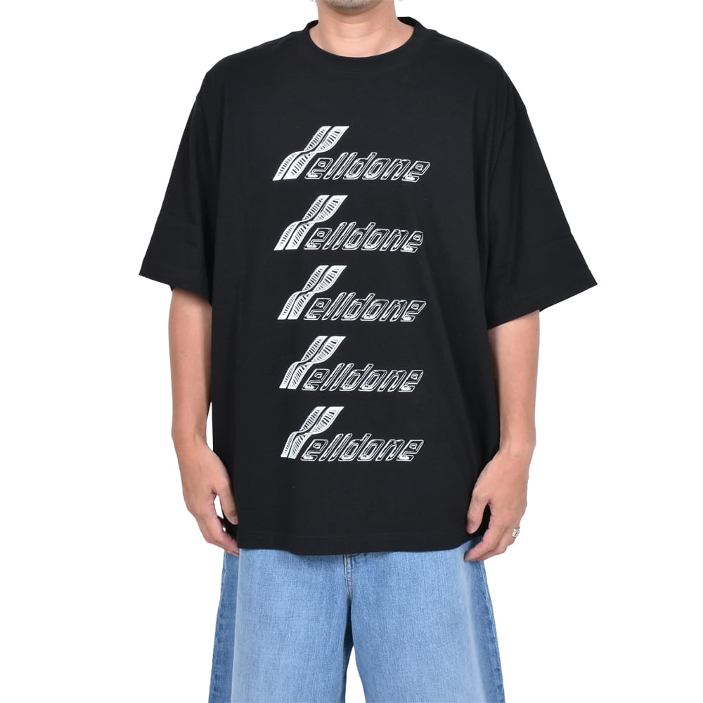 【関税込み】We11done ブラック Se11done DNA Tシャツ WE11DONE】BLACK SE11DONE DNA T-SHIRT | AYIN