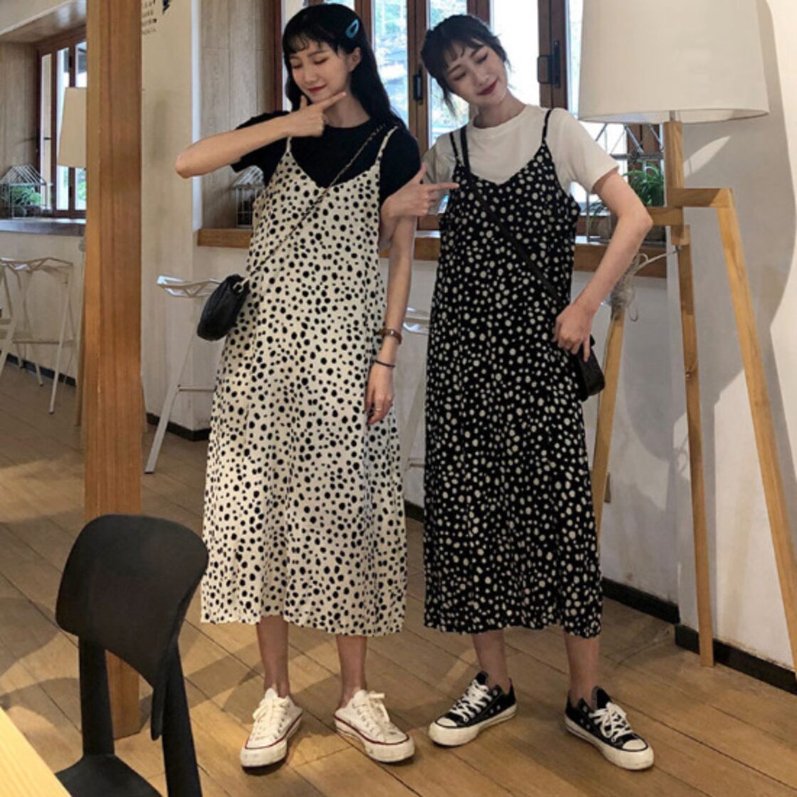 レオパード プリント ワンピース キャミワンピ サロペット 