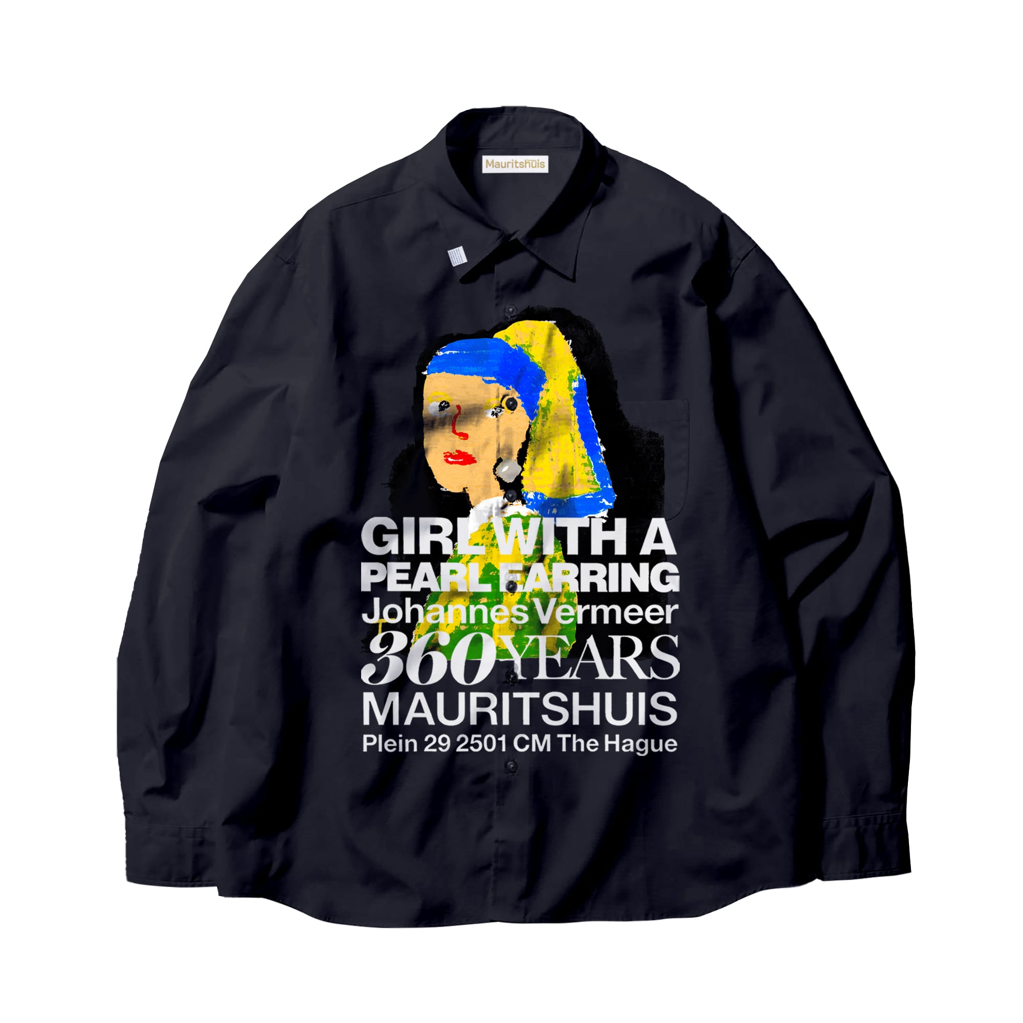 SKETCH “GIRL WITH A PEARL EARRING” SHIRT (MTSH03) / BLACK | ON SUNDAYS
