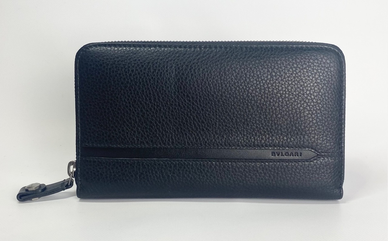 BVLGARI ブルガリ 長財布 メンズ オクト 36968 GRAIN/BLK