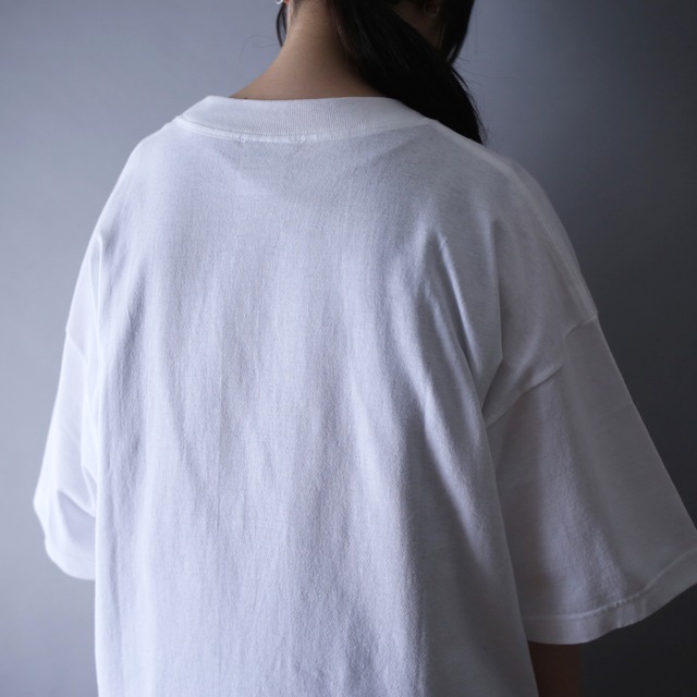 "へっぽこエイリアン" good printed over silhouette h/s tee