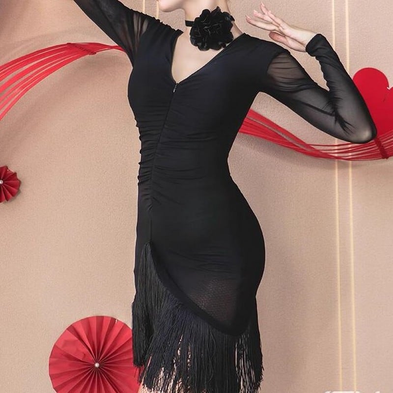 ボディラインエレガンス フリンジドレス ds0099