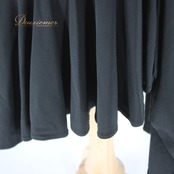 社交ダンス 衣装 スタンダード ラテン スカート レッスンウェア 練習着 オールシーズン チャコット Chacott 黒 無地 シンプル 上品 可愛い モノトーン ブラック系 伸縮性 日本製 エレガント フレア ステージ用 ダンスウェア 動きやすい トレーニング コスチューム 制作生地 脚長効果 着こなし 衣装選び