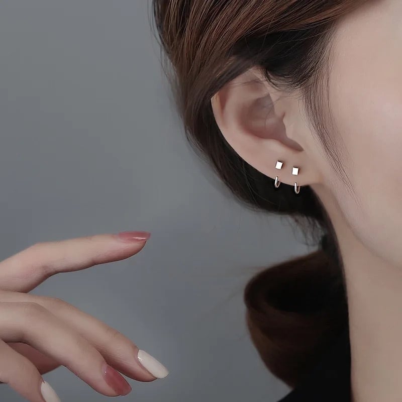 送料無料 ピアス メンズ フープピアス シルバー 925 デザイン 片耳