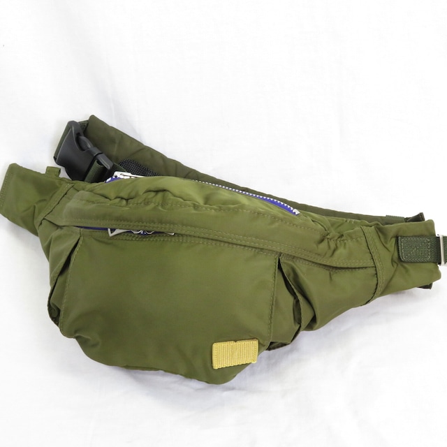 sacai x PORTER Nylon Waist Bag ウエストバッグ カーキ /サカイ × ポーター 20-0074S　0405