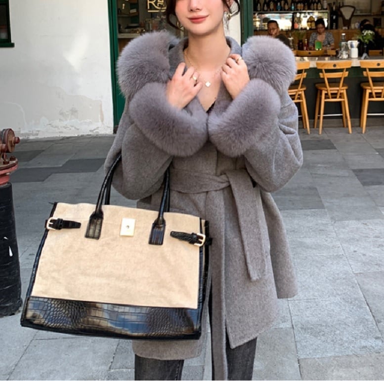 Glam Lips グレー ファーコート 【公式通販】