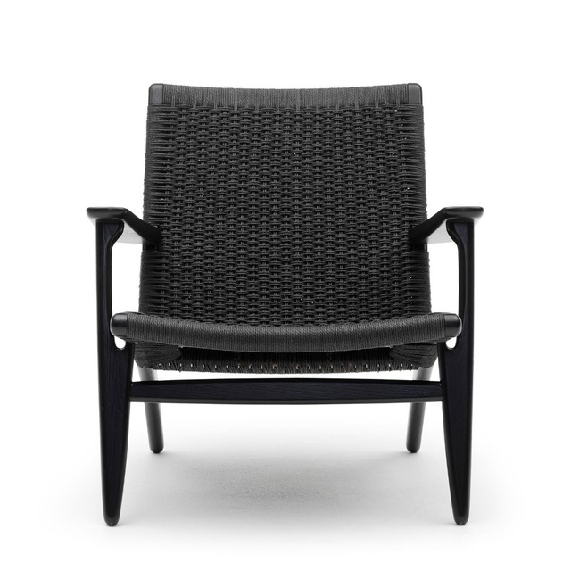 【CH25  OAK/BLACK】CARL HANSEN & SON／オーク／ブラック／ラウンジチェア／北欧家具