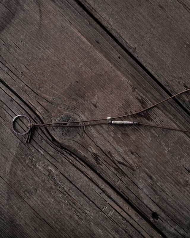 銅リングネックレス　茶　sasaki yuichi