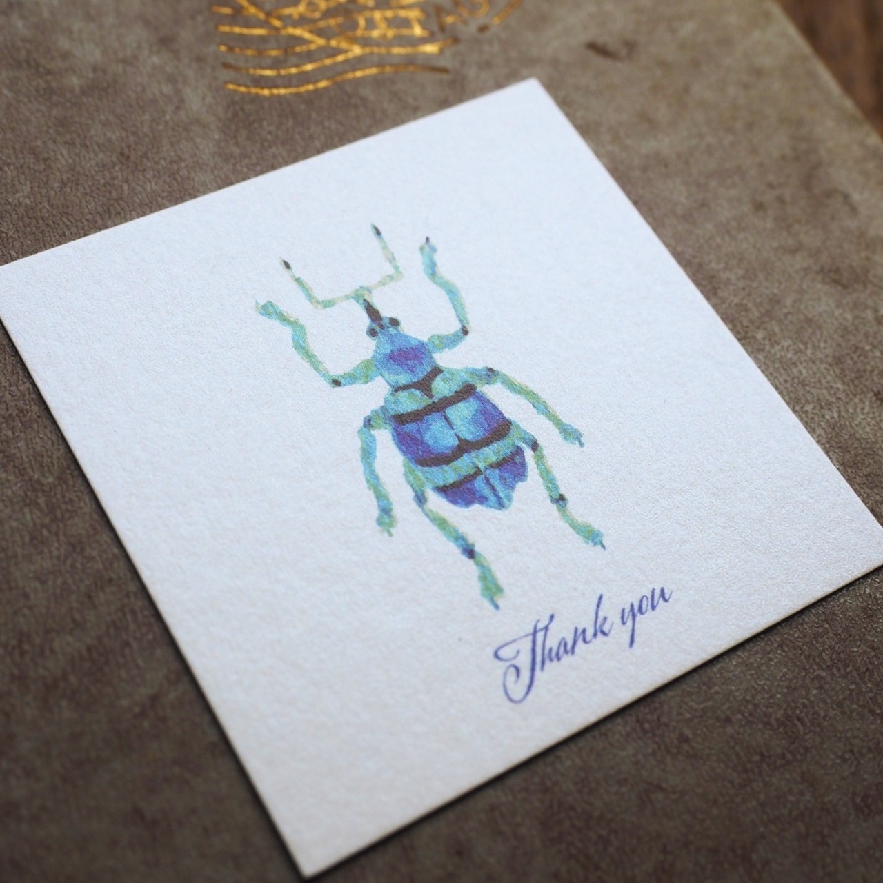 Thank you カード 5枚入り(ホウセキゾウムシ)